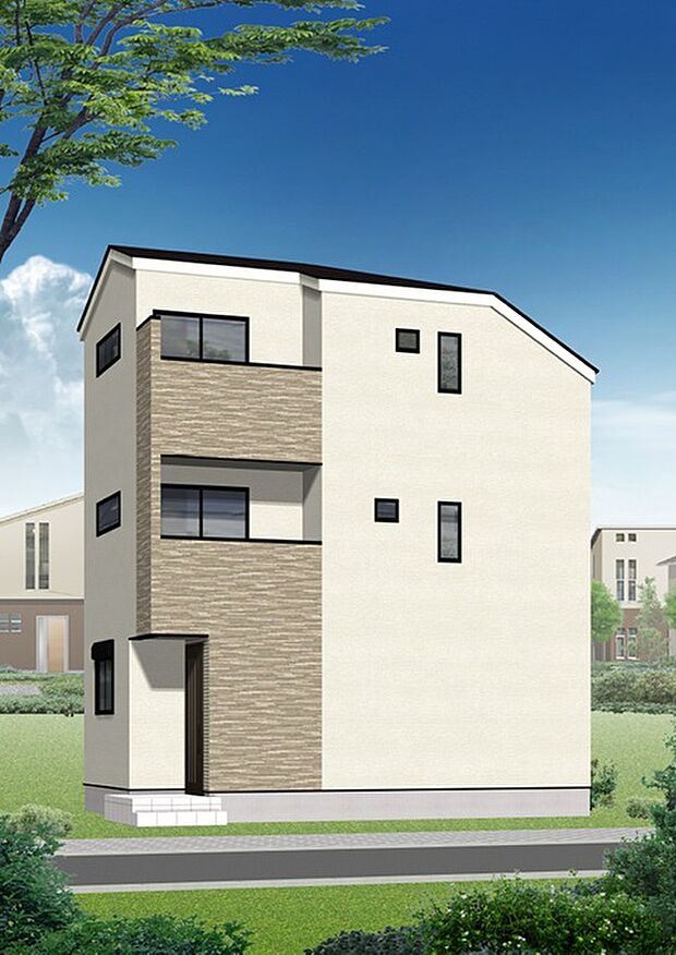 【完成イメージパース(A号棟)】いつもまでも美しい外観を…
サイディングは16ミリ・マイクロガードを採用
汚れを雨水で洗い流すセルフクリーニング機能付き
実際の素材をショールームにて確認出来ます。