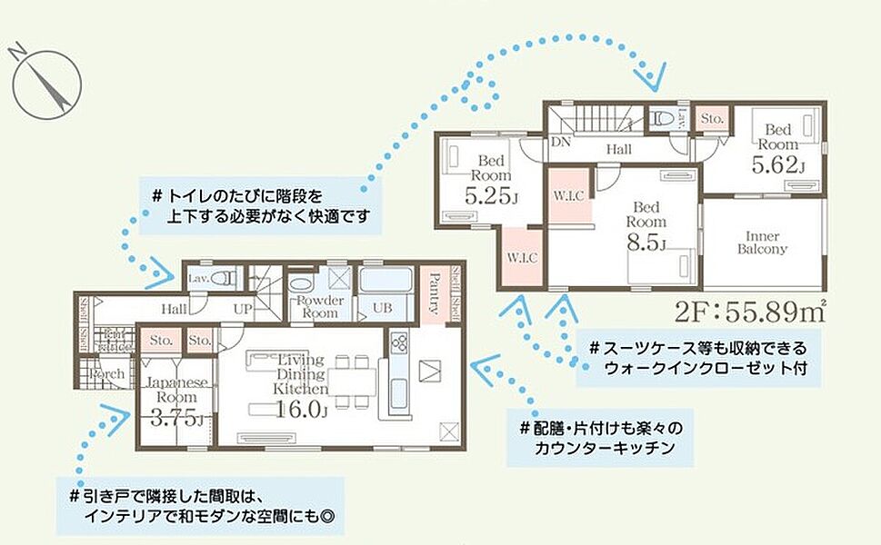 7号棟の間取りです。