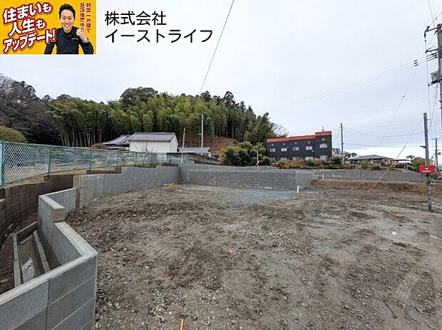 【4号棟区画】2025年末現況写真　4月完成予定です