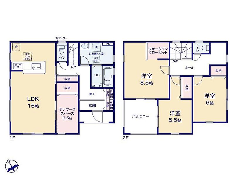 (１号棟)、価格2290万円、3LDK、土地面積182.37m2、建物面積111.78m2