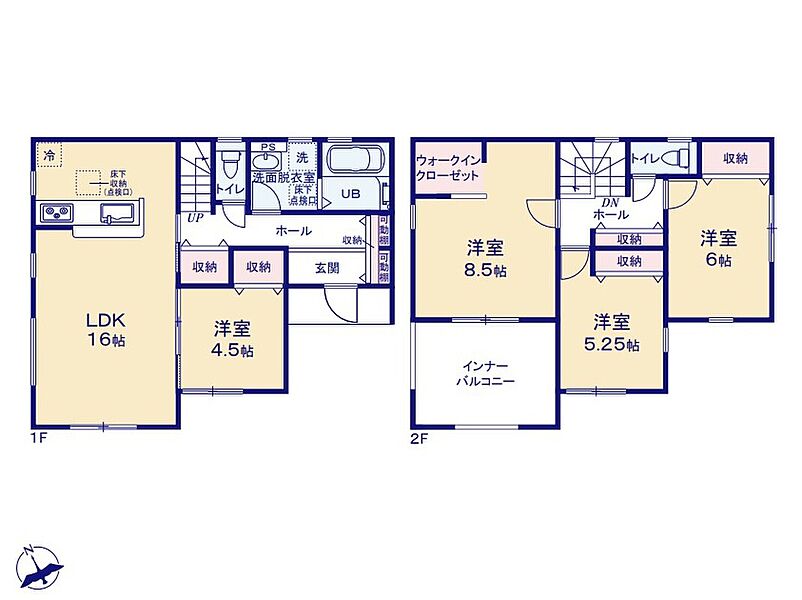 (３号棟)、価格2490万円、4LDK、土地面積283.86m2、建物面積110.13m2