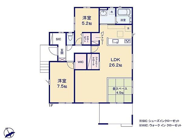 (１号棟)、価格2399万円、2LDK、土地面積216.3m2、建物面積94.4m2