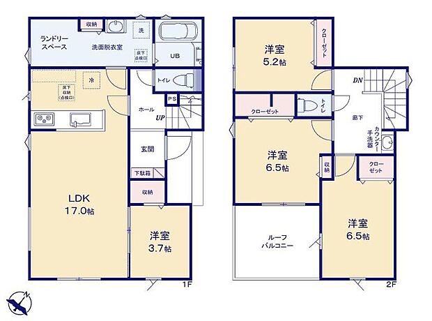 (４号棟)、価格2799万円、4LDK、土地面積165.04m2、建物面積100.6m2