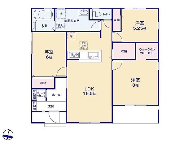 (１号棟)、価格2590万円、3LDK、土地面積327.2m2、建物面積83.63m2