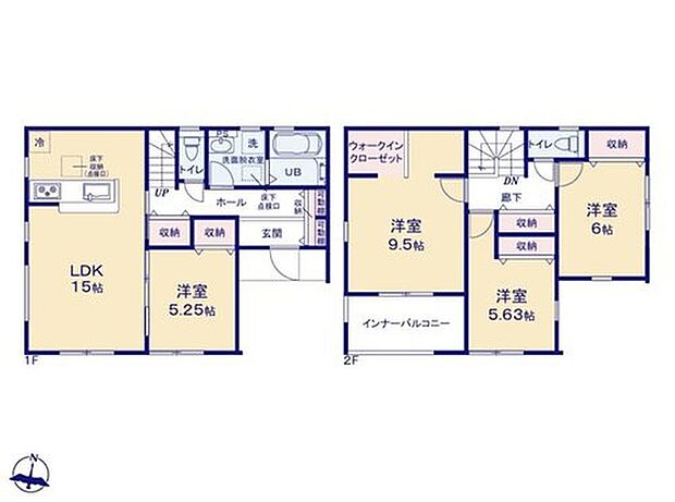 【4LDK】公園遊びや部活、ジョギングなどで泥や汗まみれになって帰宅しても、玄関からすぐ浴室に入れるため、リビングや廊下を汚さずに済みます！子育て世帯やアウトドア好きな家庭にとっては、非常に実用的な動線です！