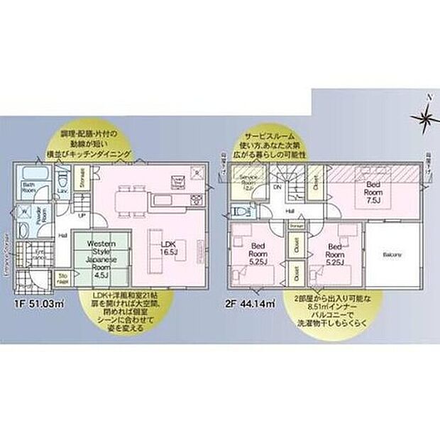 【4LDK+S】納戸完備です！大きな荷物の収納に最適です！クローゼットよりも広い空間が確保されていることで、スーツケースや季節家電、アウトドア用品などの大きな物も収納可能です！