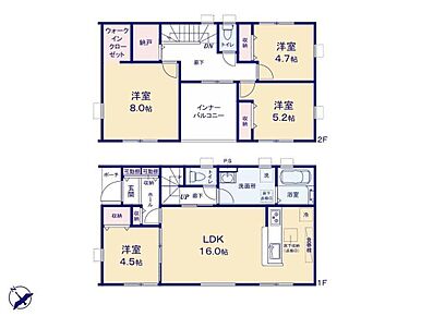 ２階に納戸が設置！窓のないスペースですので日焼けすることもありません！大事な本や衣類、お子様の思い出の品など大切なものを収納出来ます！納戸があることで、他のお部屋が物で散らかることもありません！ 