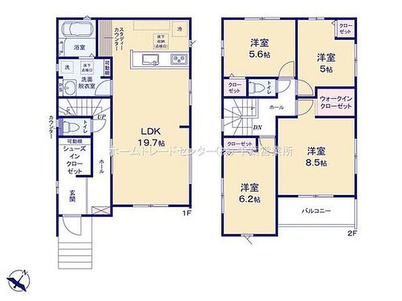 (1号棟)、価格3498万円、4LDK、土地面積114.11m2、建物面積109.1m2