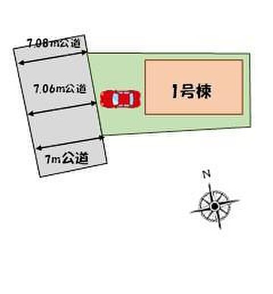 ≪全体区画図≫
カースペースあり♪前面道路７ｍで駐車も楽々♪