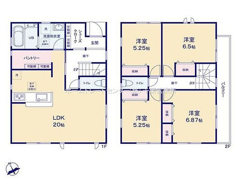 (1号棟)、価格3490万円、4LDK、土地面積110.94m2、建物面積100.84m2