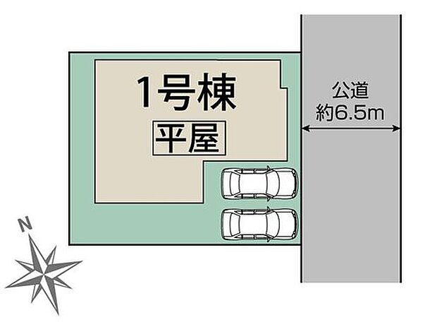 ≪全体区画図≫
カースペース2台分♪前面道路6mで駐車も楽々♪