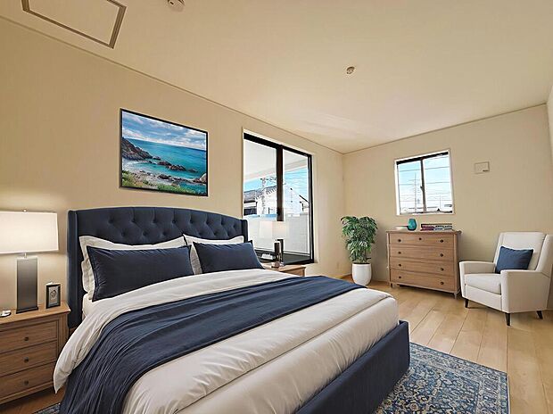 (1号棟)、価格3088万円、4LDK、土地面積131.98m2、建物面積96.78m2
※家具はCGでございます。