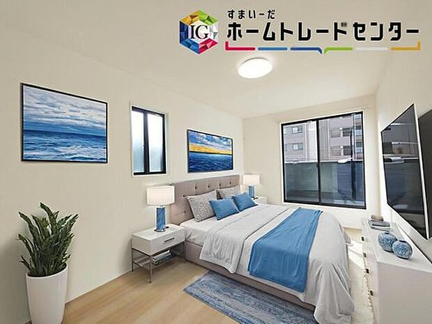≪Room≫
採光良好な明るい室内。木の温もりがやさしいフローリングは安らぎをもたらすプライベート空間。
※家具はCGでございます。
