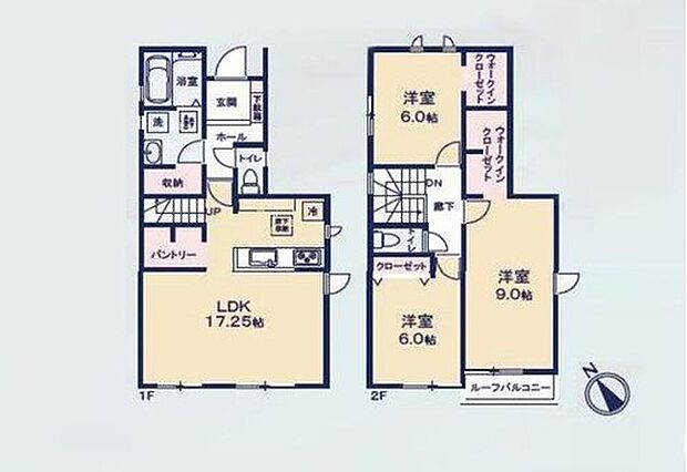 (1号棟)、価格2699万円、3LDK、土地面積93.11m2、建物面積96.05m2