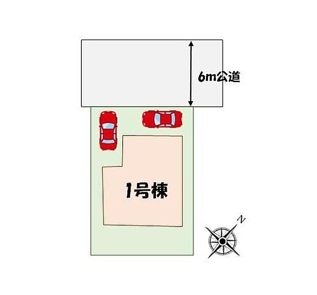 ≪全体区画図≫
カースペース２台分♪