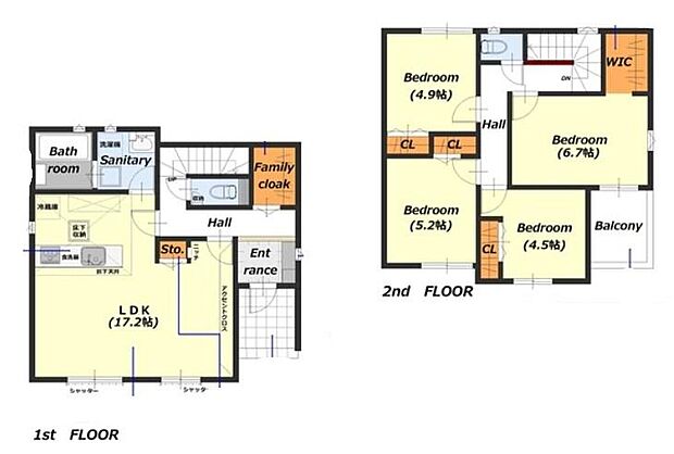 (1号棟)、価格3390万円、4LDK、土地面積157.95m2、建物面積99.57m2