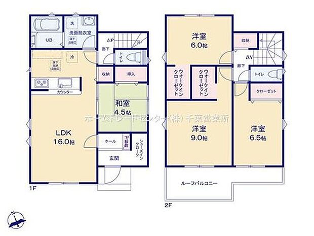 【4LDK】２階の居室には２部屋にウォークインクローゼット完備です♪
彩光面も考慮されているので明るい邸宅♪