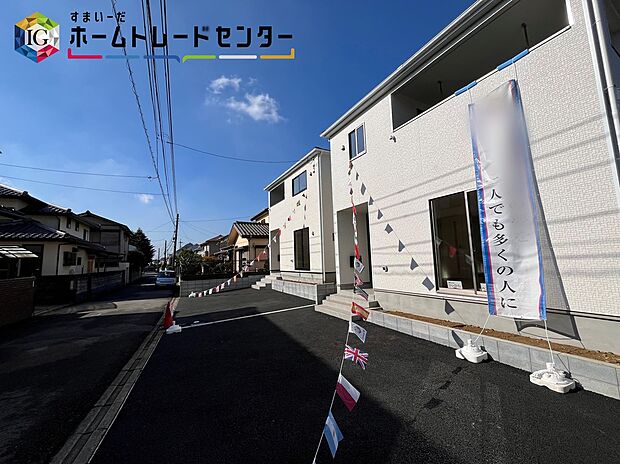 【現地外観写真】【本日御案内可能です♪】
平日・土日祝日やお仕事帰りなどお客様のご都合に合わせて、営業スタッフが誠心誠意真心込めて御対応してます♪