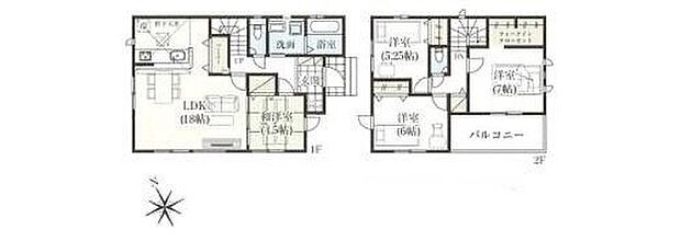 【4LDK】リビングに続き間の４．５帖和洋室があります！来客時にも重宝しますが、小さなお子様を寝かせるスペースにもなりますので、使い方はあなた次第です♪パントリーやウォークインクローゼット完備♪