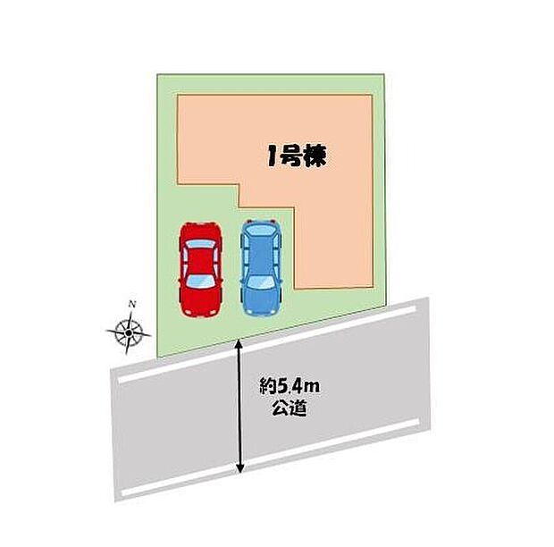 【全体区画図】JR総武本線＆千葉都市モノレール「都賀」駅徒歩9分☆お車は並列で2台駐車可能です◎