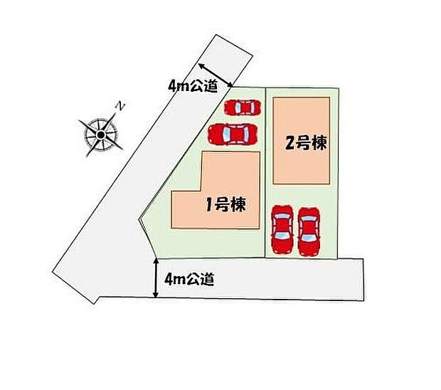 【全体区画図】周辺は商業施設や大きな公園もあって子育て世帯にもおススメな環境です♪