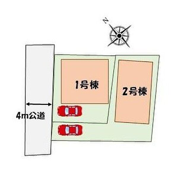 【全体区画図】カースペースあり♪