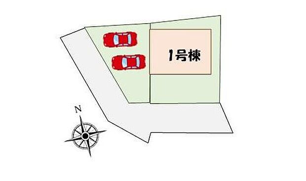 【全体区画図】角地につき陽当たり良好♪