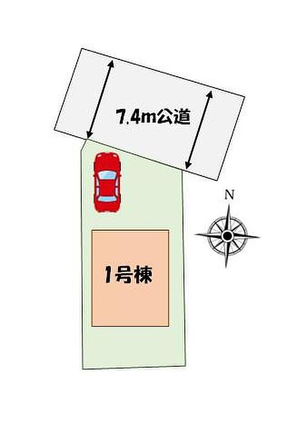 【全体区画図】カースペースあり♪