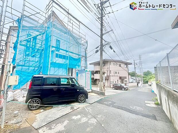 【現地外観写真】◆耐震性能にこだわる「飯田グループ」の家です！お客様のすまいと安全を守る大切な住宅だからこそ、実際の建物の作りと安心感をぜひ現地にてご体感ください！ご見学予約受付です！