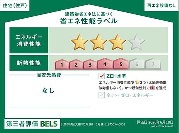 【【省エネ性能ラベル】】販売住戸が複数の場合、本ラベルは特定の住戸の性能を示すものであり全ての住戸の性能を示すものではありません。