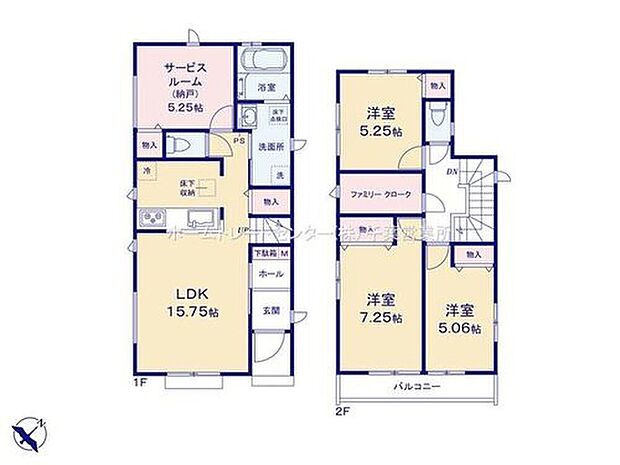 【3LDK+S】対面式キッチンからは、リビングにいるご家族の様子が一目で分かります。小さいお子様がいても安心です☆
衣類はもちろん、お子様との思い出もたっぷりしまえるファミリークロークを設置しています♪