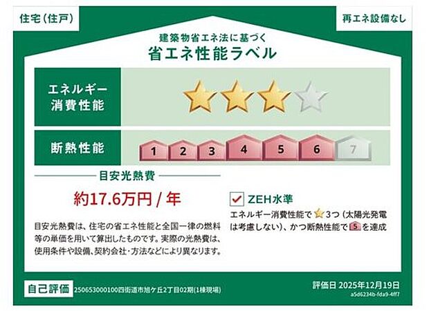 【【省エネ性能ラベル】】販売住戸が複数の場合、本ラベルは特定の住戸の性能を示すものであり全ての住戸の性能を示すものではありません。