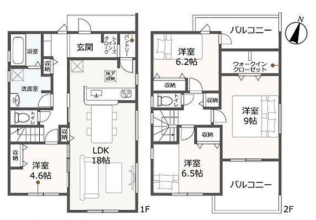 (2号棟)、価格2690万円、4LDK、土地面積277.41m2、建物面積118.41m2