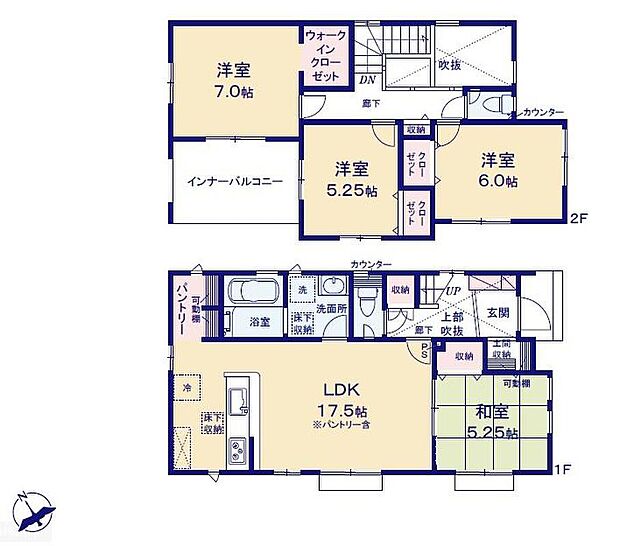 (1号棟)、価格2695万円、4LDK、土地面積148.87m2、建物面積107.43m2