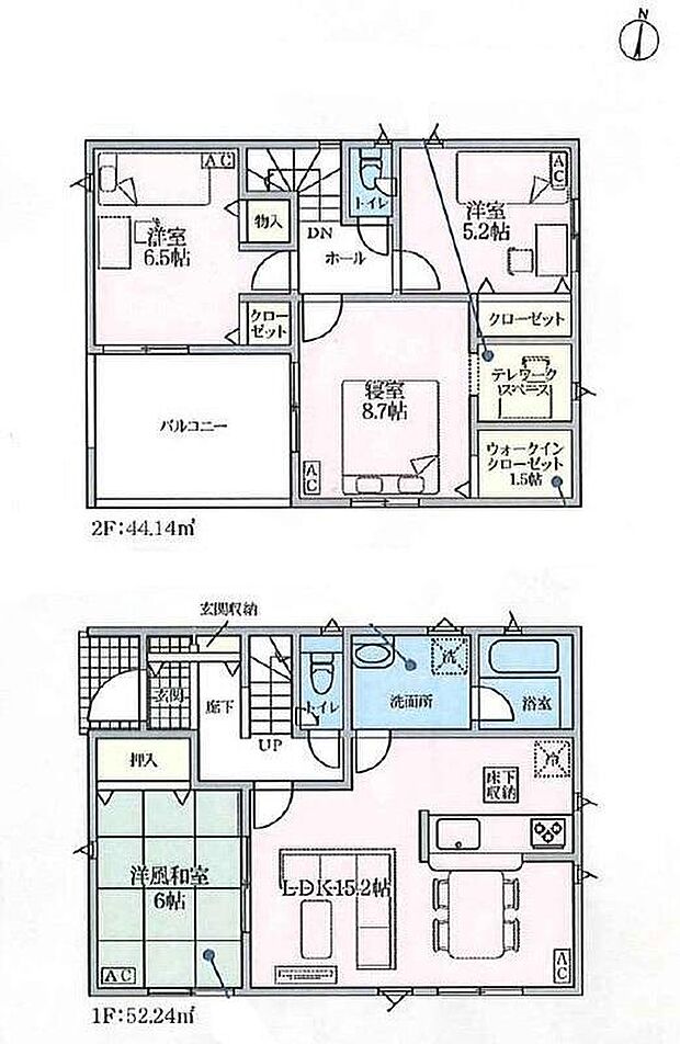 (2号棟)、価格2190万円、4LDK、土地面積213.05m2、建物面積106.1m2