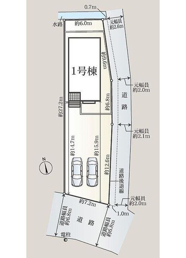 1号棟 2,090万円
並列2台駐車可能なスペースを確保しました♪