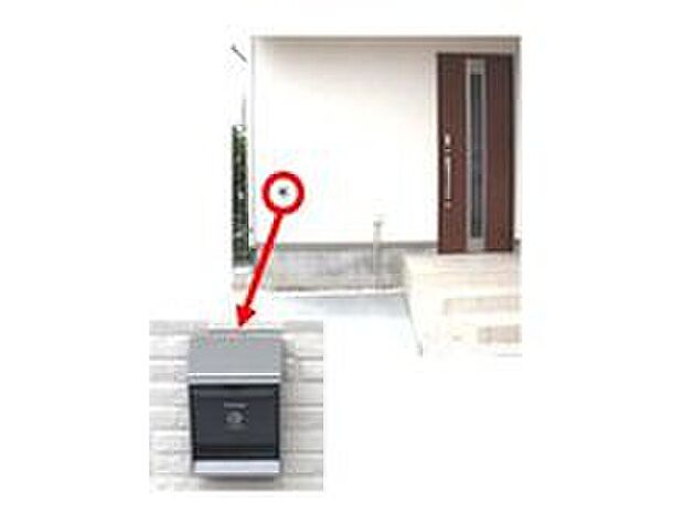 【電気自動車充電用コンセント(EVコンセント)】電気自動車・プラグインハイブリッド自動車専用の充電コンセントを設置しています。屋内に盗電防止スイッチを設置するため、盗電の心配はありません。
※ご利用される場合は、別途オプション工事が必要となります。