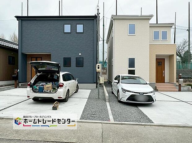 【現地外観写真】全２棟、堂々完成いたしました！ぜひ現地にて、実際の建物・街並み・日当たり等ご確認下さい♪お問い合わせはお気軽に☆