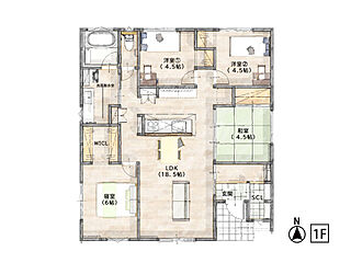 【収納充実×家事ラク動線の平屋】育：kiraku 神埼市神埼町本堀 全2棟 その他