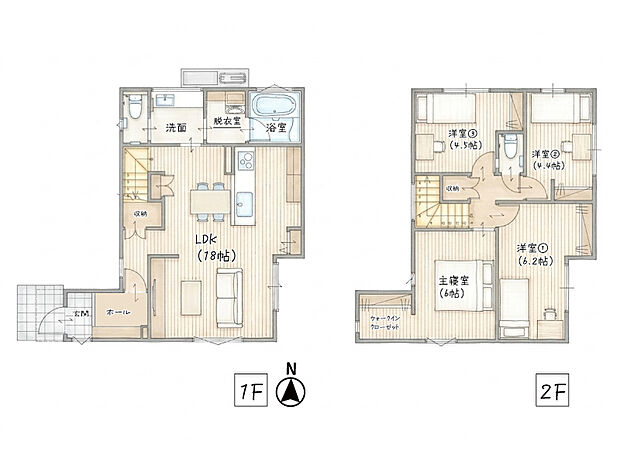 【1号棟間取り図】