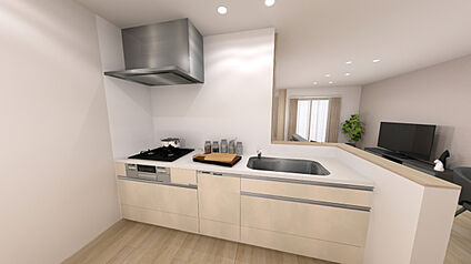 ３号地　キッチンイメージCG