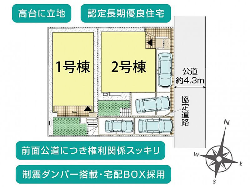 横須賀市鴨居2丁目2棟　区画図