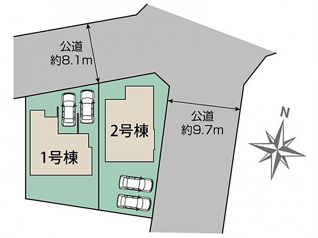 宇都宮市弥生2丁目2棟 区画図