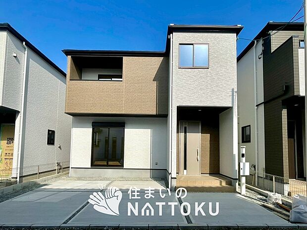 【現地写真(外観)【3号地】】断熱性、気密性を高める工夫で一年中ずっと心地よく暮らせる、高気密・高断熱です。