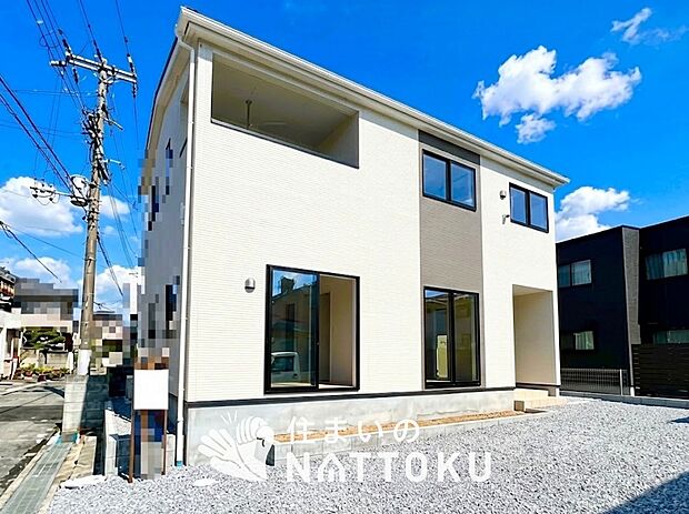 【現地写真（外観）】耐震等級最高「３」取得で基準の１.５倍の性能・耐震強度で安心できます。
