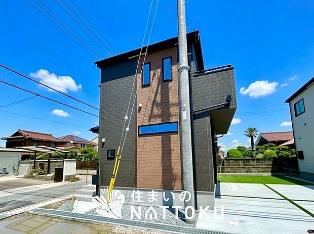 【現地写真(外観)【A号地】】健康被害に配慮したもっとも安全性の高い建材を採用し、シックハウス対策をしております。