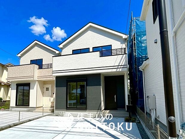 【現地写真(外観)【B号地】】健康被害に配慮したもっとも安全性の高い建材を採用し、シックハウス対策をしております。
