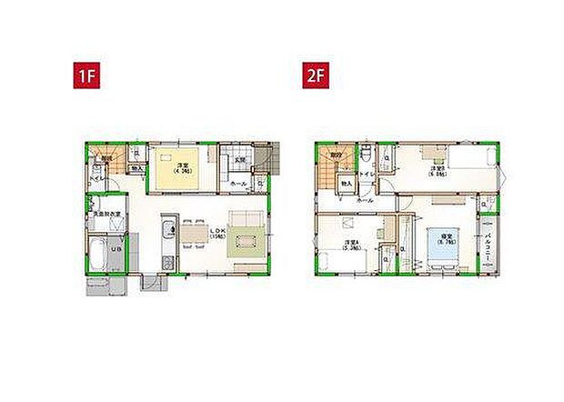 家事効率にこだわった4LDKのコンパクトハウスです♪※施工事例です。実際の建物とは異なります。