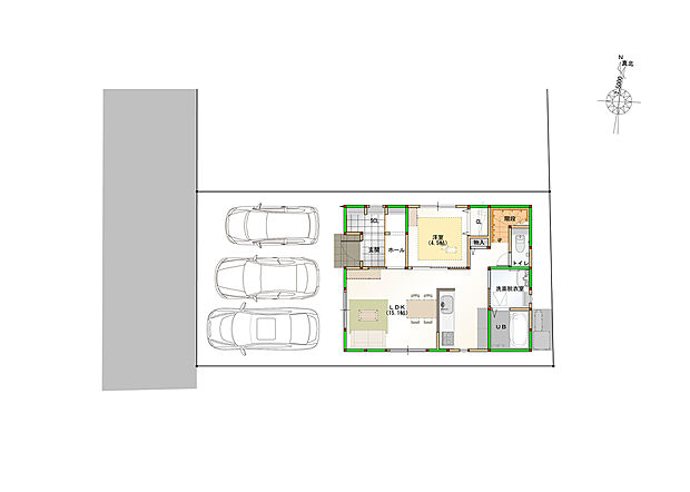 【区画図】(3)号棟