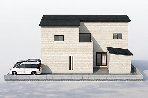 【【完成イメージパース（1号地）】】■当店にはキッズスペースも完備しておりますので、お子さま連れでも安心してご来店いただけます♪現地への送迎サービスも実施中。お車でお越しの方は店舗東側の駐車場をご利用ください！